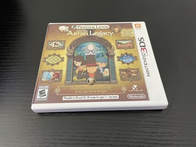 CASE & MANUAL ONLY Professor Layton and the Azran Legacy (Nintendo 3DS, 2014)