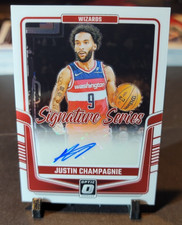 2024-25 Donruss Optic Justin Champagnie Signature Series Auto #SS-JUS