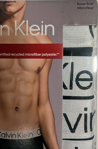 Men's SOFT Microfiber Boxer Briefs CALVIN KLEIN 4-PACK in BLACK S M L Underwear - Picture 4 of 14