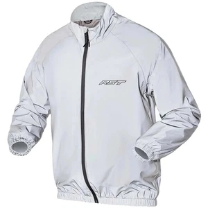 RST Nightrider Waterproof Motorcycle Over Jacket Silver