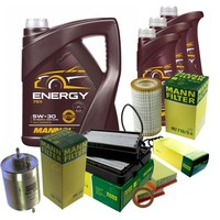 Inspektionspaket 8L Mannol 5W-30 FüR Mercedes W203 C 240 C209 320 500 A209