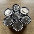 2025 D Kennedy Half Dollars, Bank Wrapped 7 Rolls. BU last year!