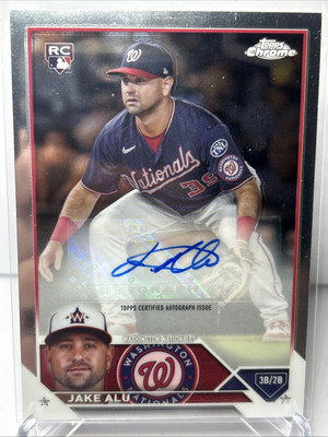 2023 Topps Chrome Update Jake Alu Base Rookie Auto Nationals