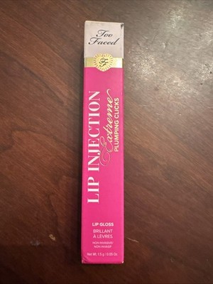 Too Faced Lip Injection Extreme Plumping Clicks Lip Gloss SWEET LAVENDER .05oz