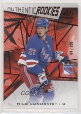 2021 SP Game Used Authentic Rookies Red Fragment 61/205 Nils Lundkvist #194 8tn