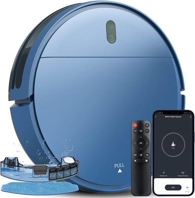 ZCWA Robot Vacuum and Mop Combo, Robot Vacuum Cleaner BR151-Z02 - Royal Blue