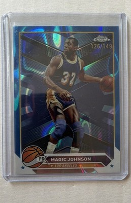 2023-24 Topps Chrome - Magic Johnson #97 Blue Lava Refractor /149