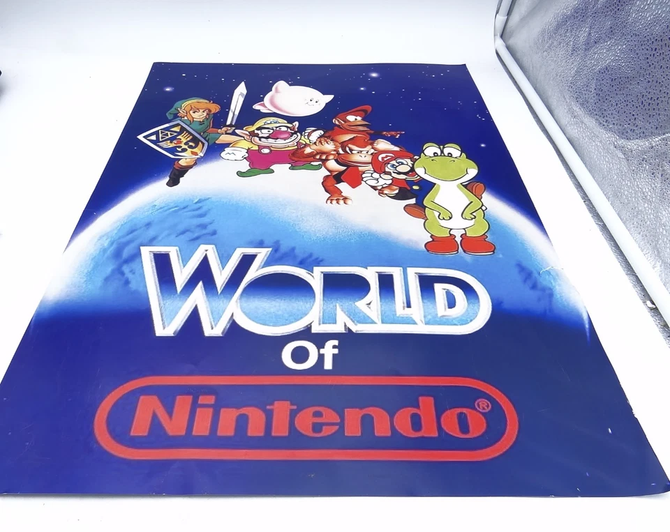 Altes World of Nintendo Reklame Werbeplakat Werbung Poster 40x60cm Vintage 80er - Bild 2 von 4
