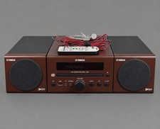 Yamaha CRX-140 Shelf Stereo Receiver Remote Radio CD Player USB MP3 AUX WORKS