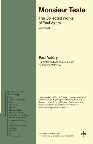 Monsieur Teste by Paul Valry, Jackson Mathews, Jackson Mathews - 9780691292892