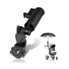 INNOLIFE  Universal Golf Push Cart Umbrella Holder - Adjustable 3-Wheel C