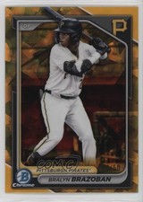 2024 Bowman Chrome Draft Sapphire Edition Gold 49/50 Bralyn Brazoban 4z8