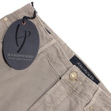 Handpicked NWT 5 Pocket Jean Cut Pants Size 32 US In Solid Gray Cotton Blend