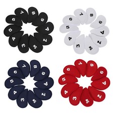 10pcs Head Covers for Golf Clubs Golf Head Covers Fits Most Clubs Protector