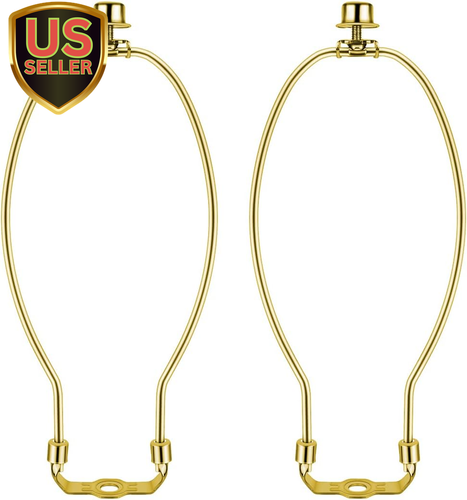 2 Pcs 10Inch Lamp Shade Harp Holders Detachable Lamp Shade Bracket Heavy Duty...