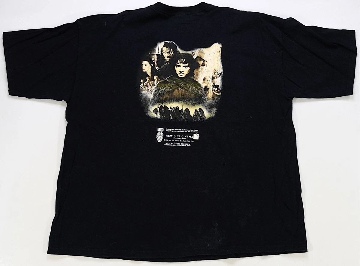Rare Vintage The Lord Of The Rings Trilogy 2005 Museum Exhibit T Shirt 2000s 2XL