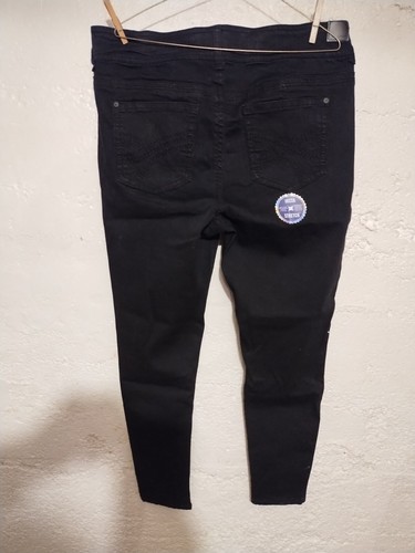 WALLFLOWER The Luscious Curvy Fit Size 16 Skinny Black Jean Instastretch - Picture 5 of 6