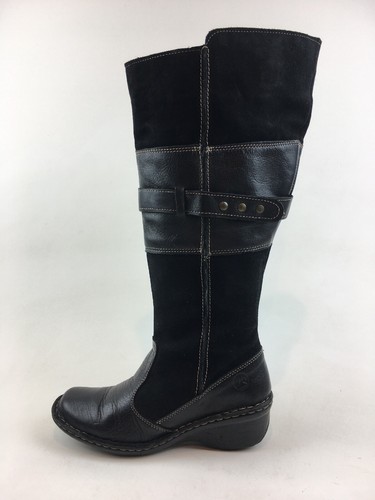 Lobo Solo Mujer Altas , Cuero Negro 3494 | eBay