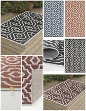 INDOOR & OUTDOOR FLATWEAVE LIVING ROOM HALLWAY CONSERVATORY KITCHEN PATIO  RUGS