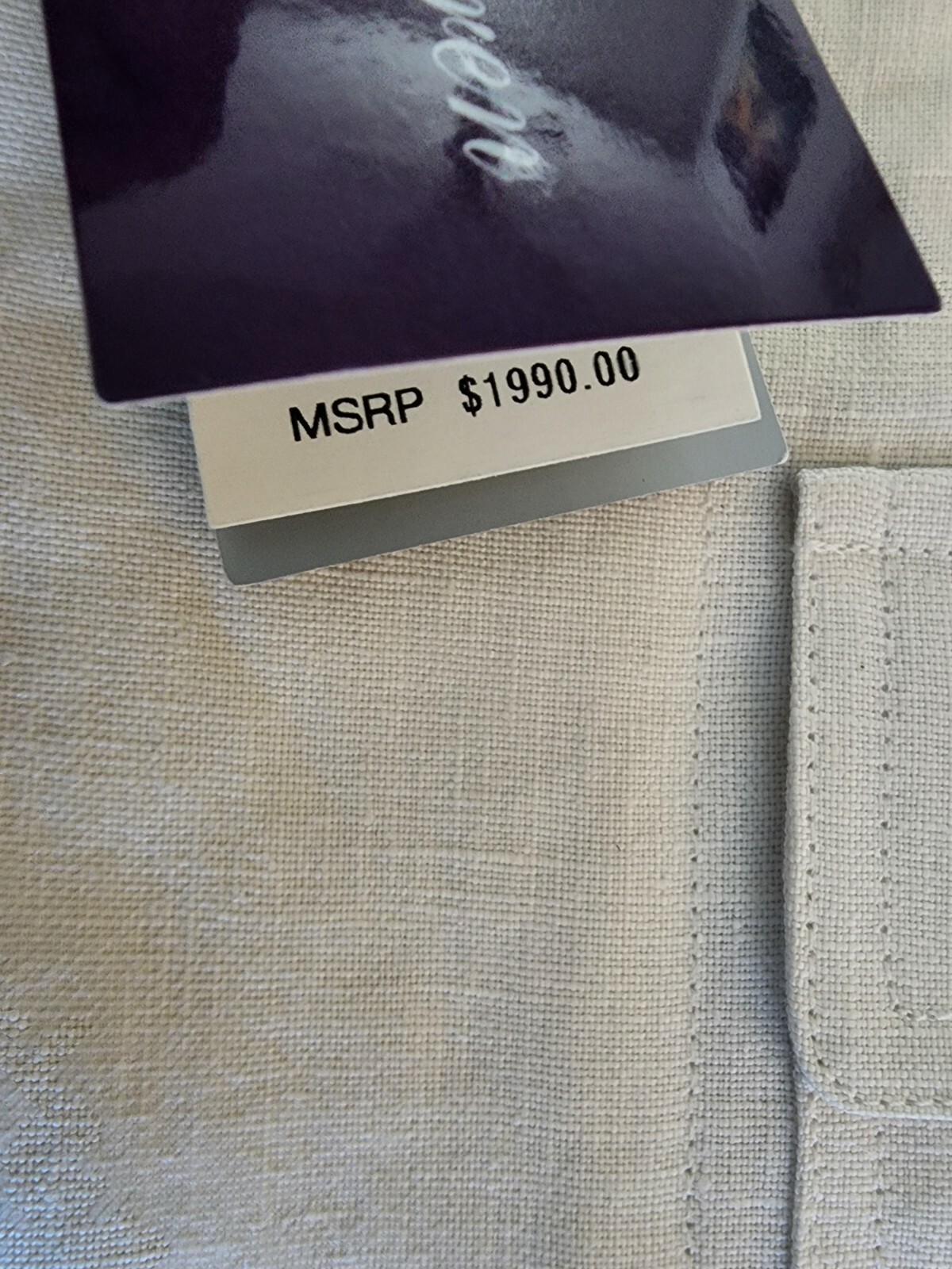 $2000 Ralph Lauren Purple Label Collection spring Jacket Womens sz 0 Cream Linen image 3