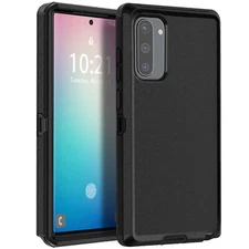 Black For Samsung Galaxy Note10 Plus/Note10 Phone Case Heavy Duty Hybrid Cover