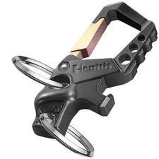 Hephis Heavy Duty Key Chain Bottle OpenerCarabiner Car Key Chains for Men and...