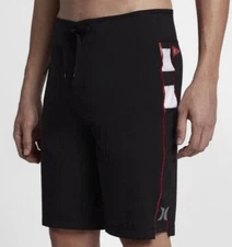 Hurley Phantom Mens John John Florence JJF 4 Elite 20" Boardshorts Black Sz 31