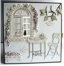 Metal Cutting Dies Scrapbooking Making Embossing Cuts Window Accessories Frame 