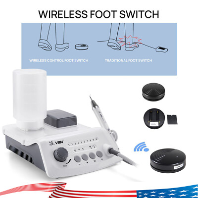LED Fit EMS Cavitron Woodpecker Ultrasonic Piezo Scaler EMS Handpiece 5 Tips