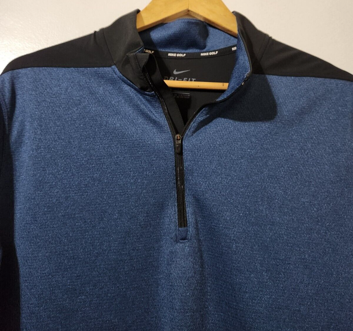Nike Golf Sweatshirt Mens L Dry Core Dri-Fit 1/2 Zip Pullover Mock Neck Athletic