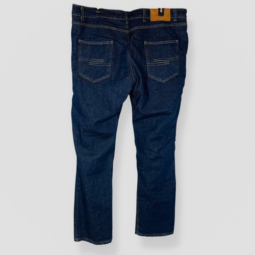 Pantaloni denim isolati Fly taglia 38 foderati lavaggio scuro invernali da lavoro outdoor casual - Foto 6 di 11