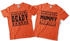 Halloween Family Couples Costumes Mommy And Daddy Funny Scary Costume T-shirts
