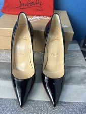 Christian Louboutin 35.5 Kate Patent Leather Stiletto Heels box/cover -damage