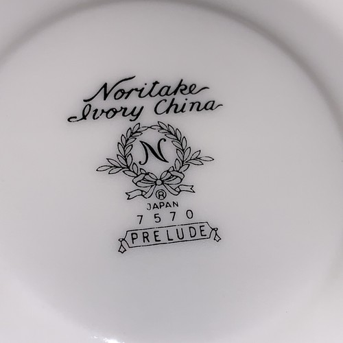 Vintage Noritake Prelude Ivory Dinnerware - Footed Cup & Saucer Set - Picture 6 of 6