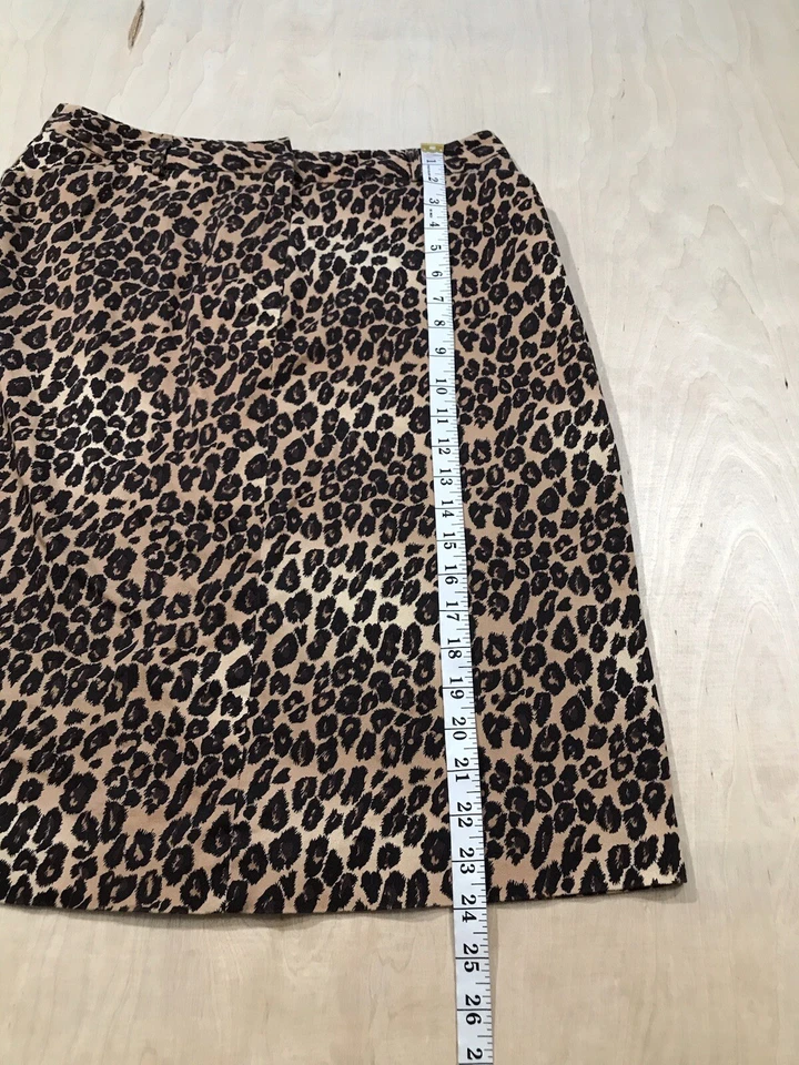 Saia East 5th estampa de chita lápis comprimento do joelho tamanho 10 - Imagem 2 de 4