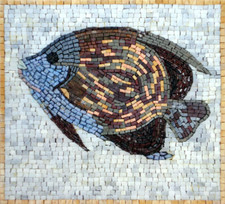 FISH MOSAIC TILES Sea Life Animal Mosaic Tiles For Living Room Walls
