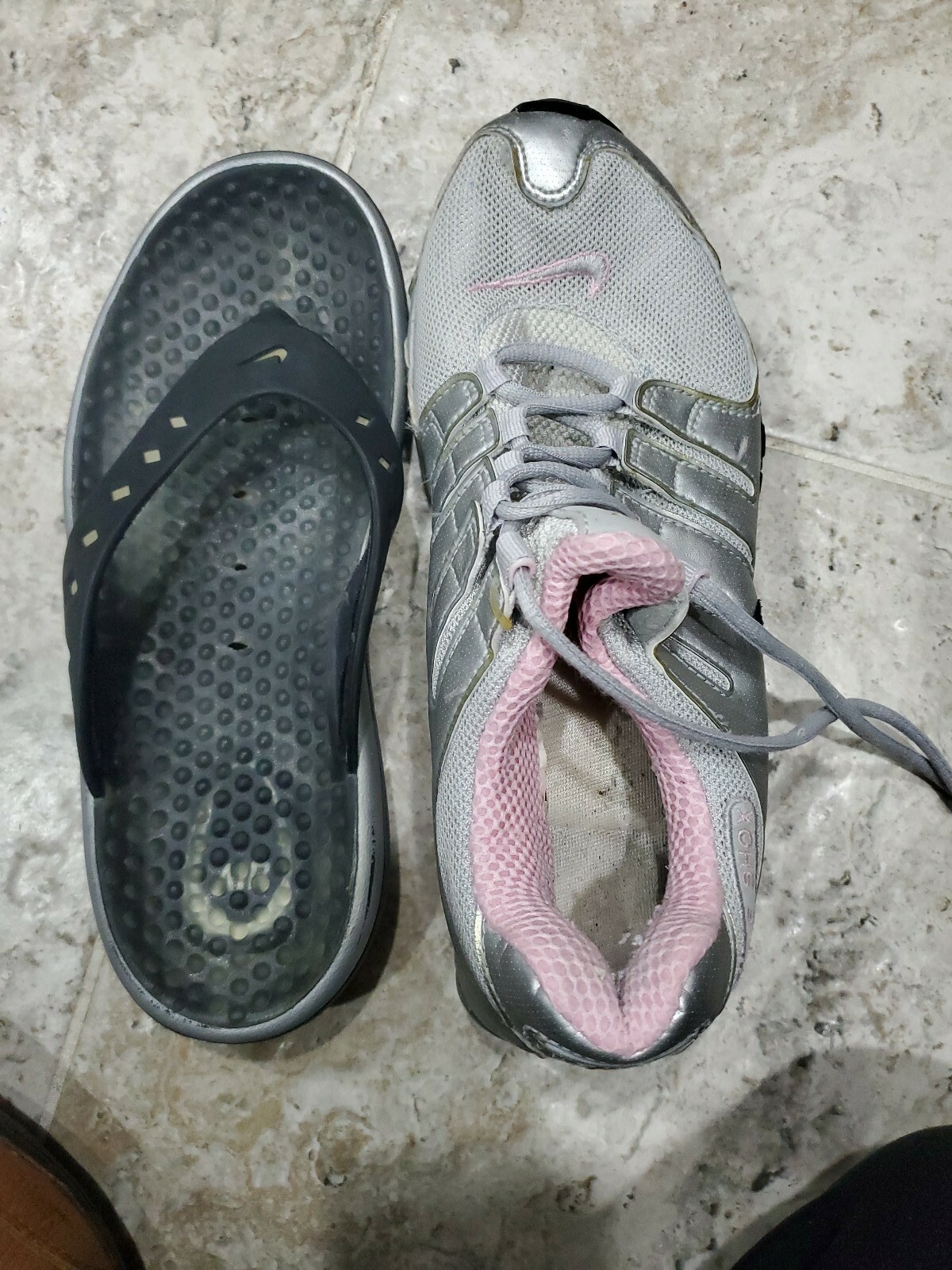 VINTAGE NIKE AIR CUSHION FLIP FLOP SANDALS WOMEN'S SI… Gem