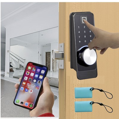 Smart Door Lock, Biometric Fingerprint Keypad, App to Control, PIN code,RFID ca
