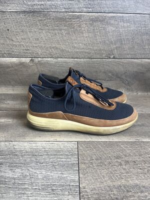 ECCO mens Soft 7 Runner Summer Brown/Navy  Size 10 US
