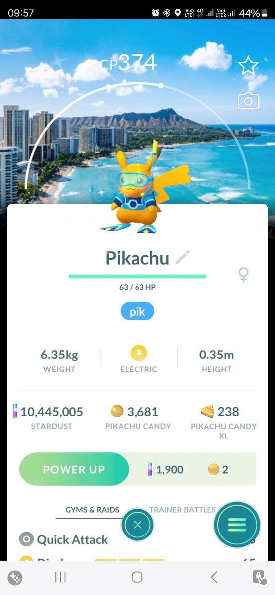 Pokmon Shiny Pikachu ( World Championships ) ( Honolulu BG ) GO | eBay