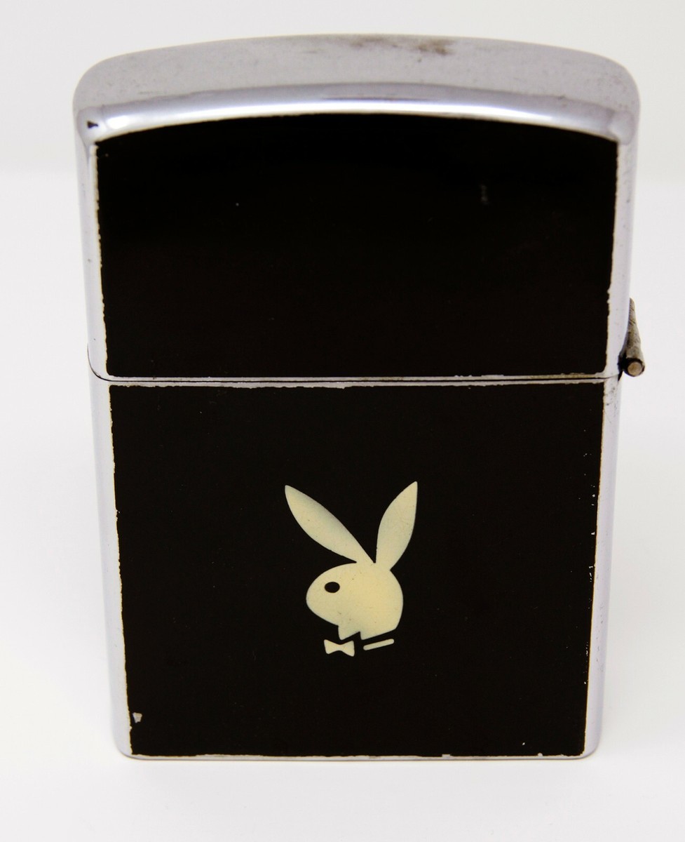 Playboy Lighter, Oversized, 1970s, Aluminum, White Bunny On