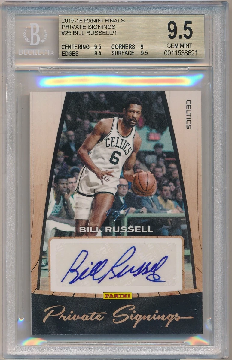 Bill Russell Autographed Basketball Trading Cards for sale | eBay