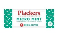 Plackers 500 Count Micro Mint Dental Flossers With Fold Out Pick For Fresh Br...