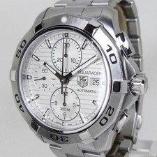 TAG HEUER CAP2111.BA0833 Aquaracer Chronograph Calibre 16 Silver Overhauled 6
