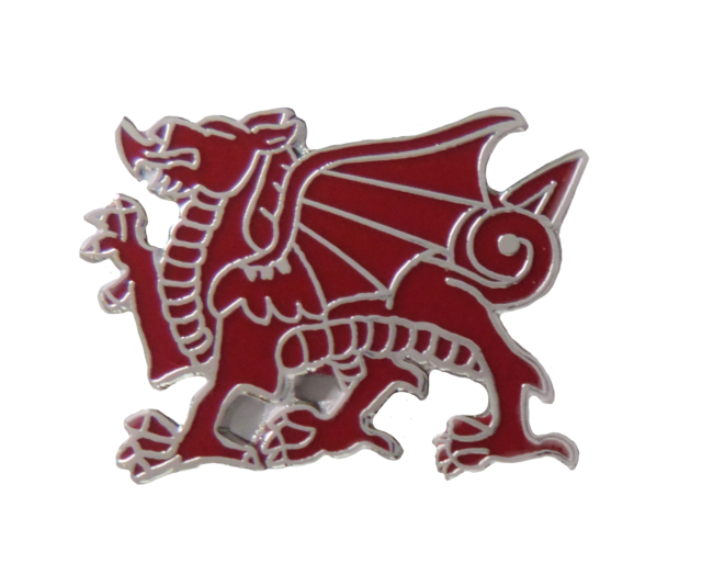 Wales Drache Ausgeschnitten Pin Abzeichen