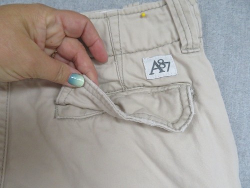 Aeropostale Mens 30 A87 Cargo Shorts w/drawstring Distressed (Actual W32) - Picture 10 of 10