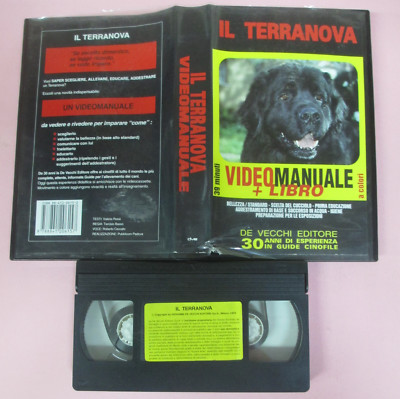 VHS film IL TERRANOVA videomanuale 1993 DVE 39 minuti cane (F260) no libro
