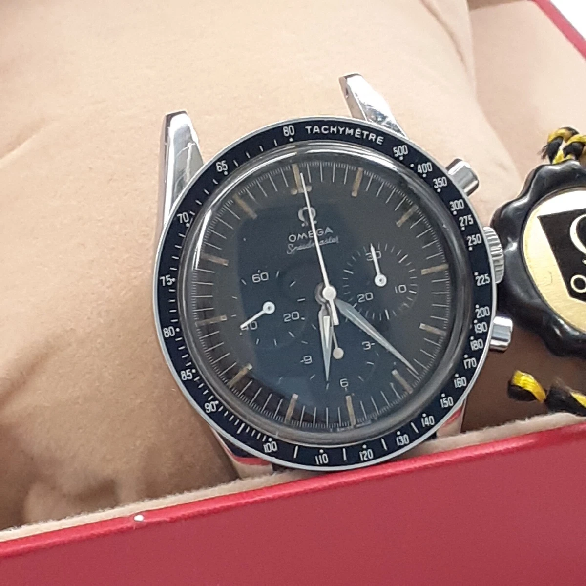 W Box Collectable Omega Speedmaster 39 mm Steel Manual Head Only