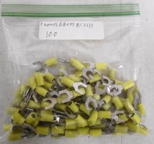 Thomas & Betts RC2233 Insulated Fork Terminal 12-10AWG (Lot of 100)