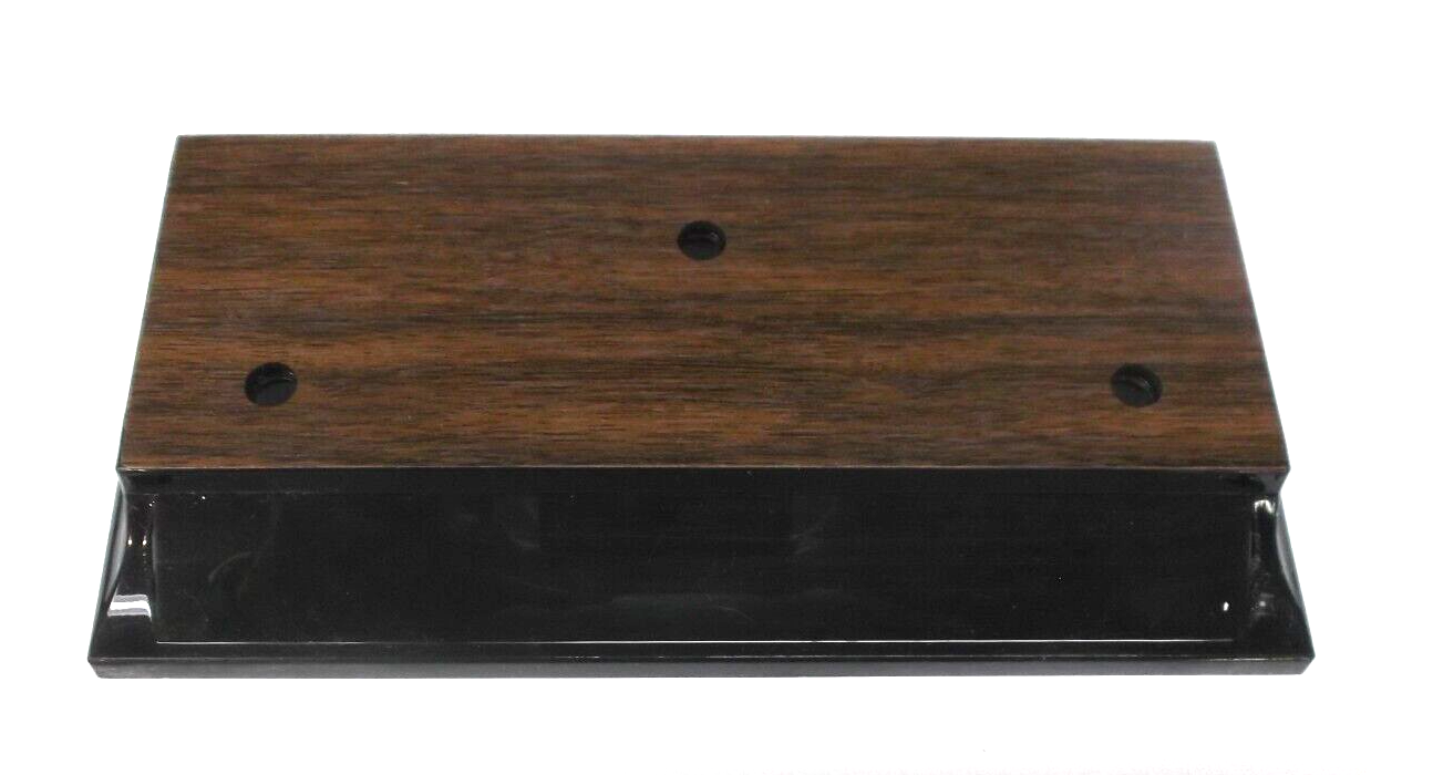 Trophy Parts 3 hole walnut finish weighted base PDU 10167A lot of 10